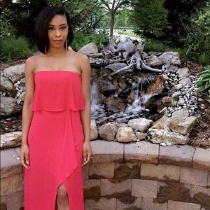 BCBG MAXAZRIA FELICITY STRAPLESS GOWN